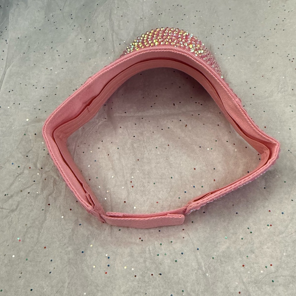 Pink Rhinestone Visor nwot - Picture 3 of 5